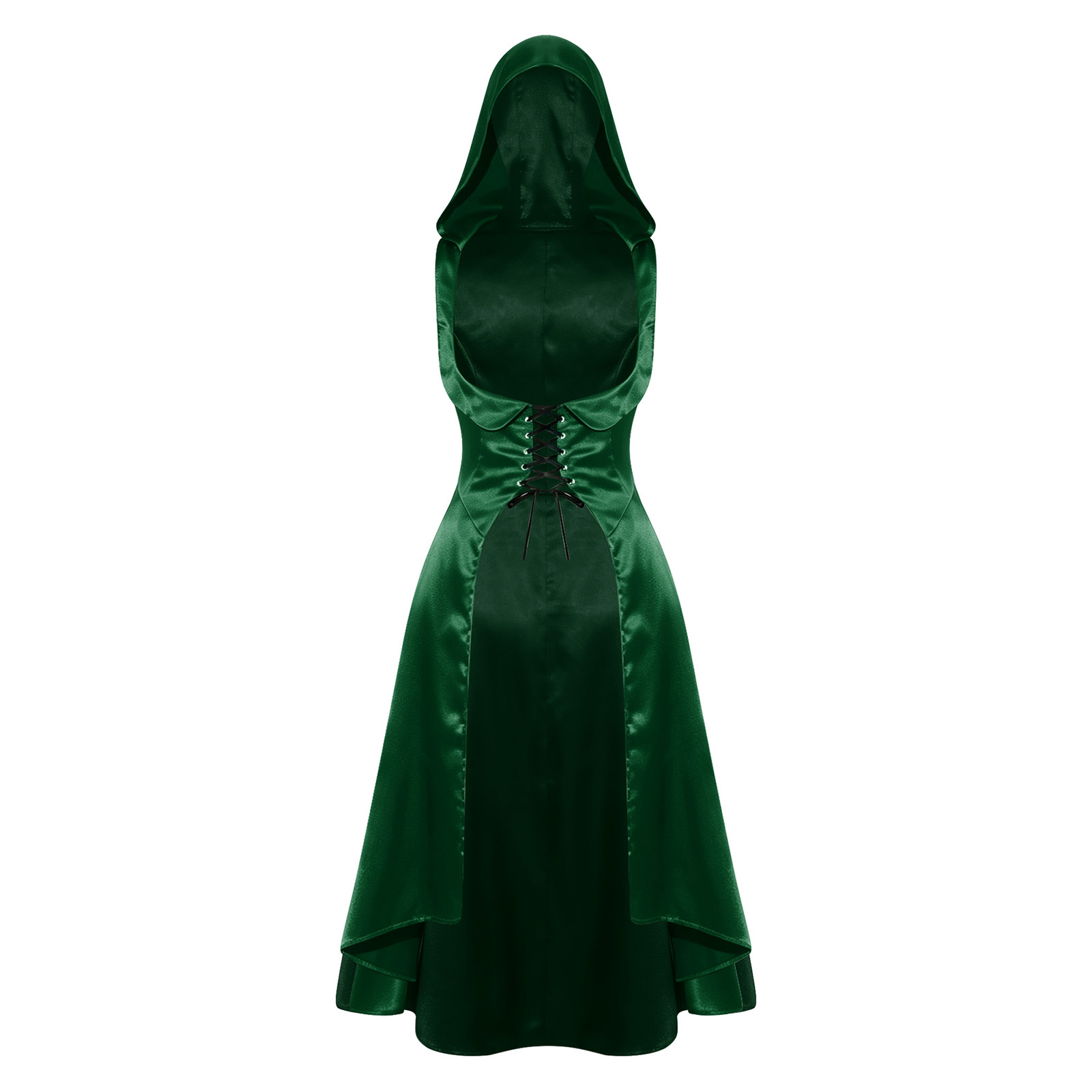 ชุดเดรสผ้าซาตินมีฮู้ดใต้หน้าอก - Dresses บทวิจารณ์และราคา