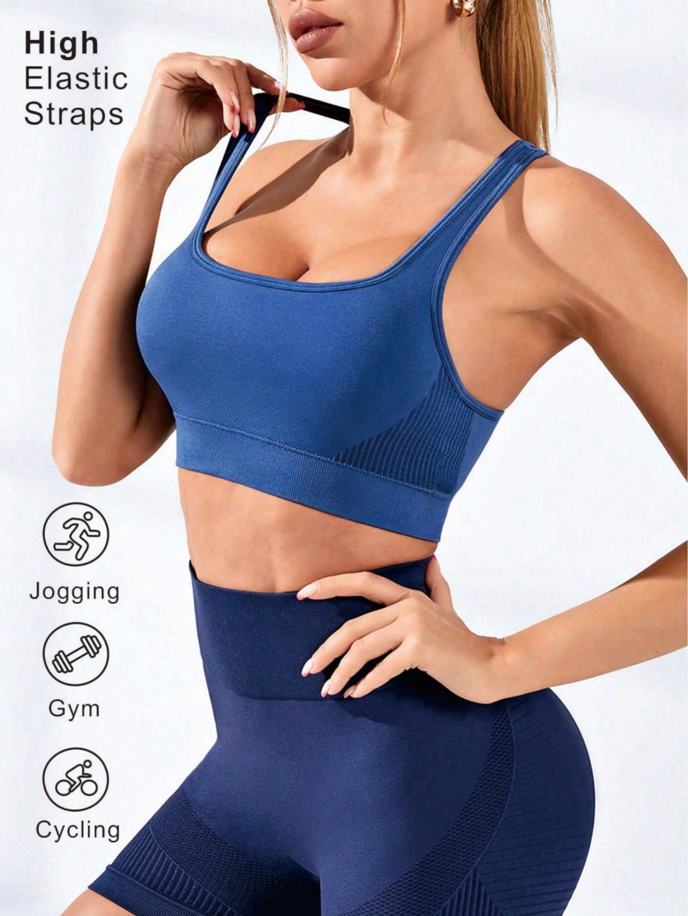 เสื้อชั้นในกีฬาแบบ Racerback ส - Seamless Ribbed Workout Tank Top บทวิจารณ์และราคา
