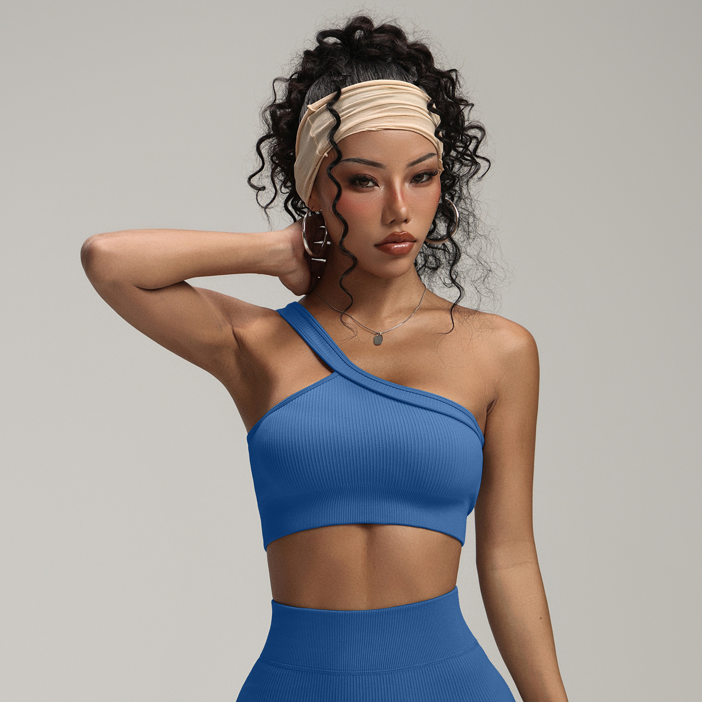 เสื้อชั้นในกีฬาแบบไหล่เดียวสำห - Seamless Ribbed Workout Tank Top บทวิจารณ์และราคา