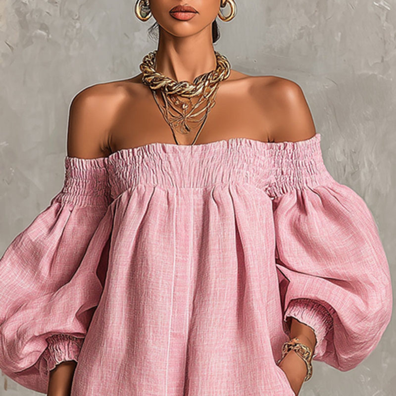 2026 ฤดูร้อนใหม่ชุดมินิเดรสแขน - Off Shoulder Puff Sleeve Sundress บทวิจารณ์และราคา