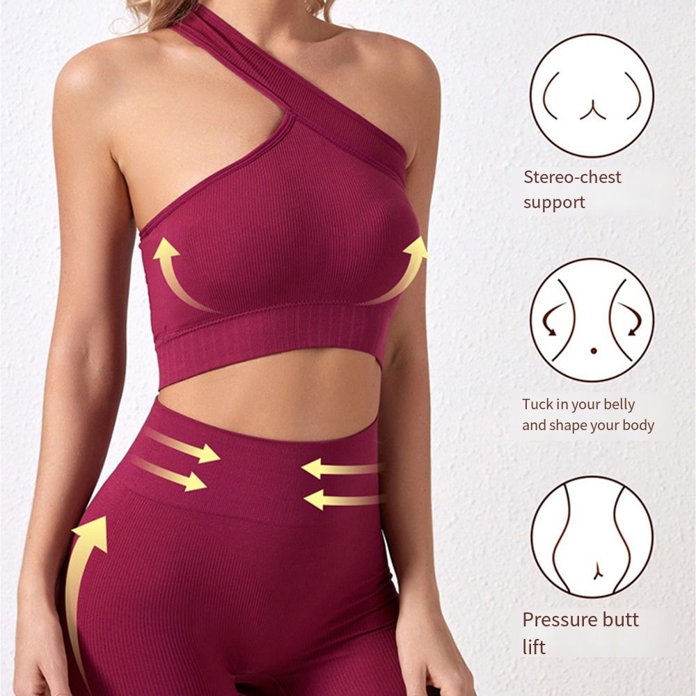 ชุดออกกำลังกายผู้หญิงแบบไร้รอย - Seamless Ribbed Workout Tank Top บทวิจารณ์และราคา