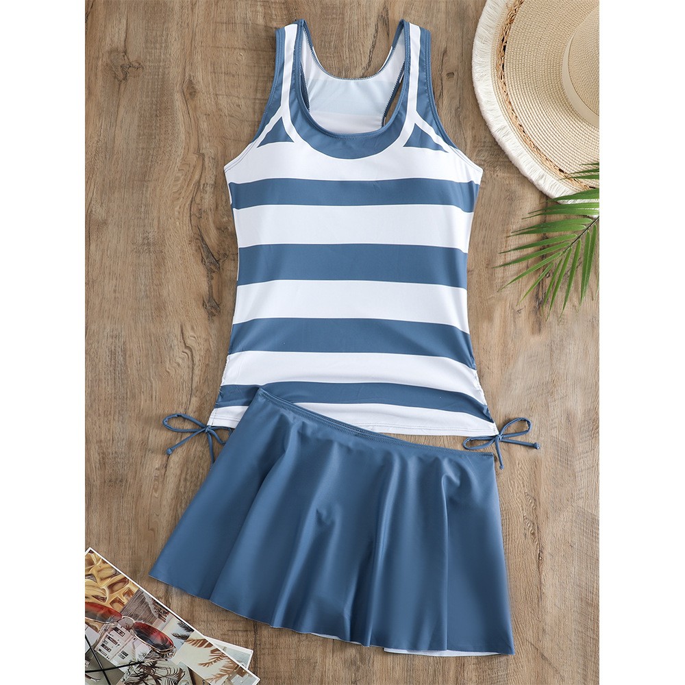 ชุดว่ายน้ำทูพีซแบบแทงกินี่สำหร - Skirts บทวิจารณ์และราคา