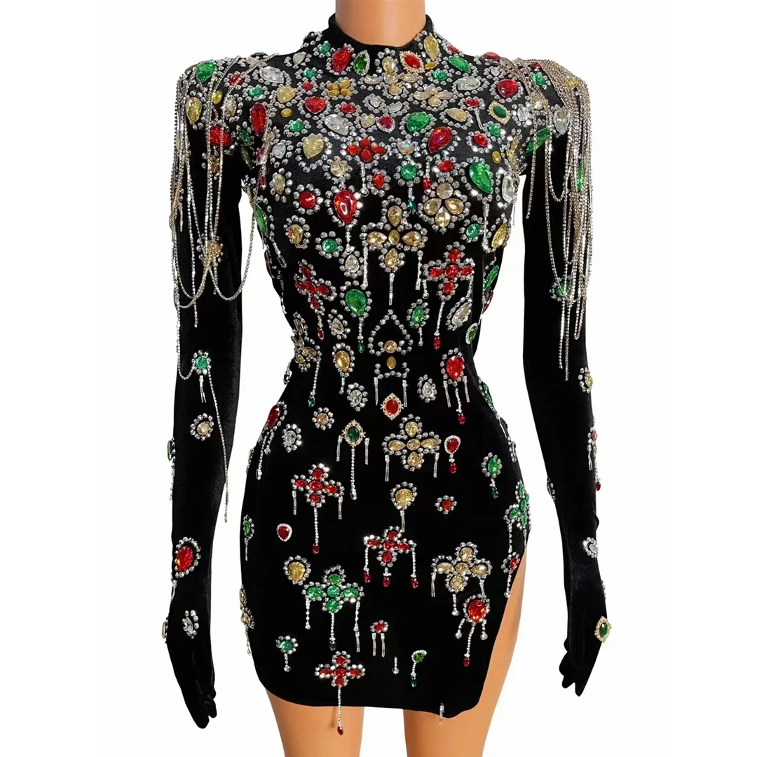 ชุดเดรสปาร์ตี้เย็นกับถุงมือวัน - Dresses บทวิจารณ์และราคา
