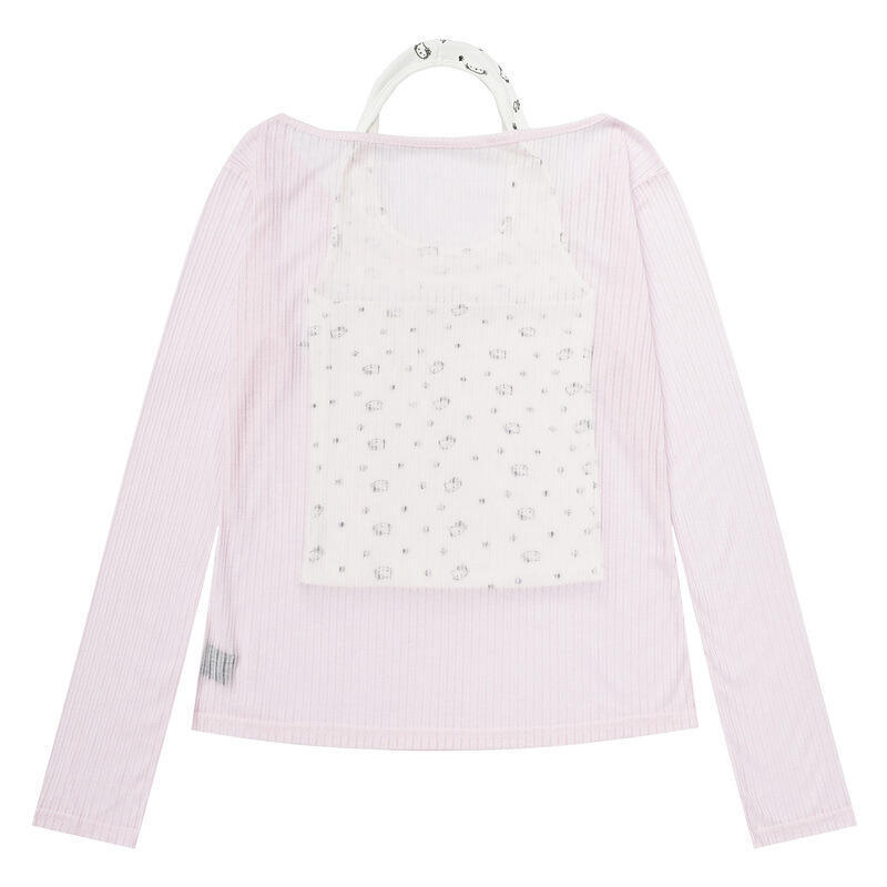 เสื้อกล้ามคอ halter แขนยาวลายเ - Blouses บทวิจารณ์และราคา