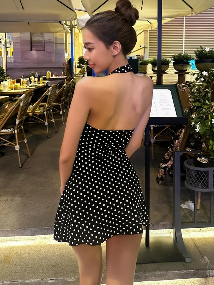 FDEY เทรนด์ชุดเดรสเซ็กซี่โชว์ห - Y2K Backless Halter Mini Dress บทวิจารณ์และราคา