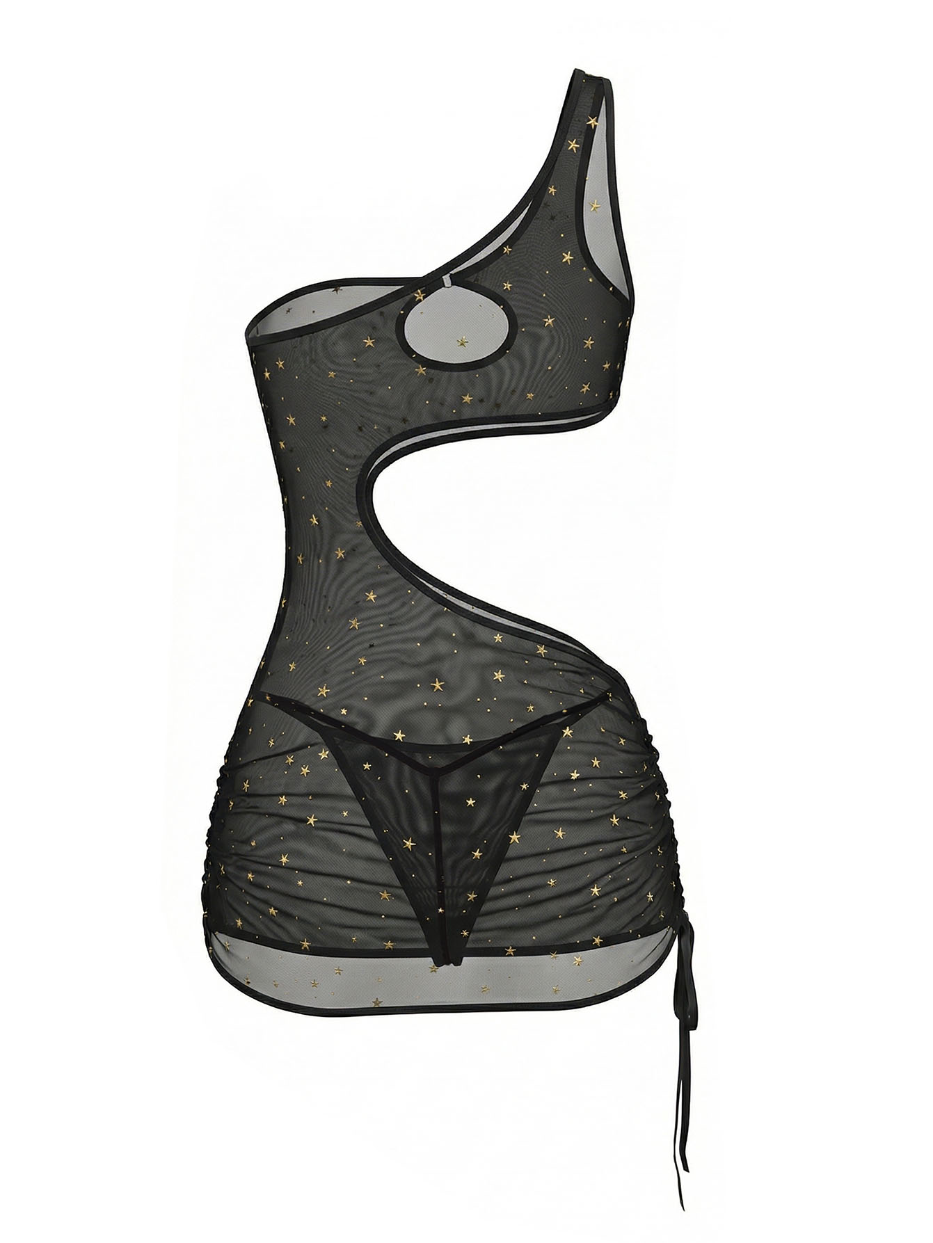 ชุดเดรสชุดชั้นในตาข่ายโปร่งลาย - Sexy Mesh Sheer Bodycon Dress บทวิจารณ์และราคา