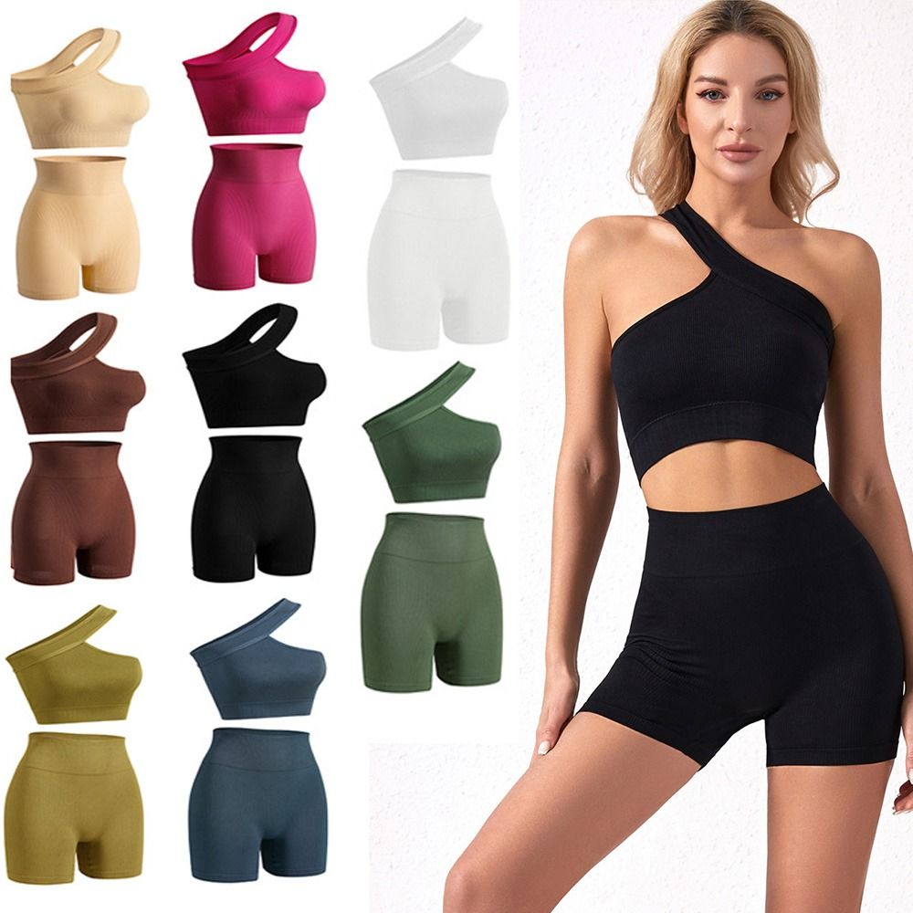 ชุดออกกำลังกายผู้หญิงไร้รอยต่อ - Seamless Ribbed Workout Tank Top บทวิจารณ์และราคา