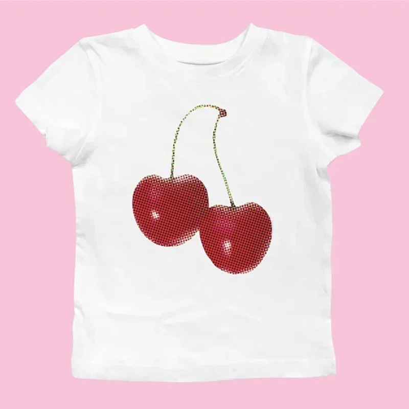 เสื้อยืดสไตล์สตรีทแวร์ลายกราฟิ - Y2K Graphic Baby Tee Crop บทวิจารณ์และราคา