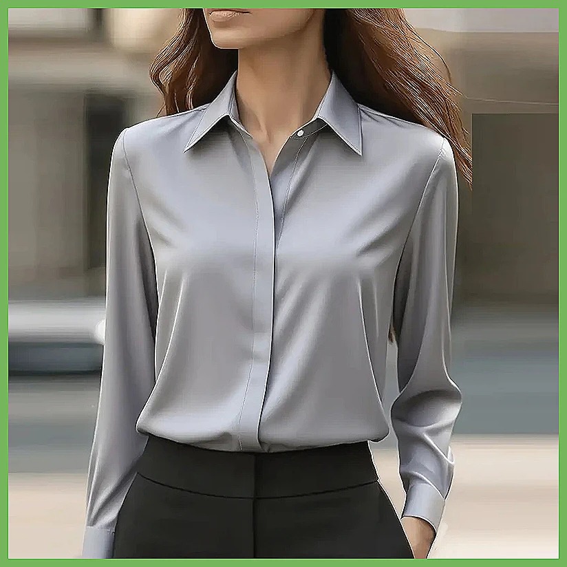 เสื้อเชิ้ตทำงานผู้หญิง แขนยาว  - Blouses บทวิจารณ์และราคา