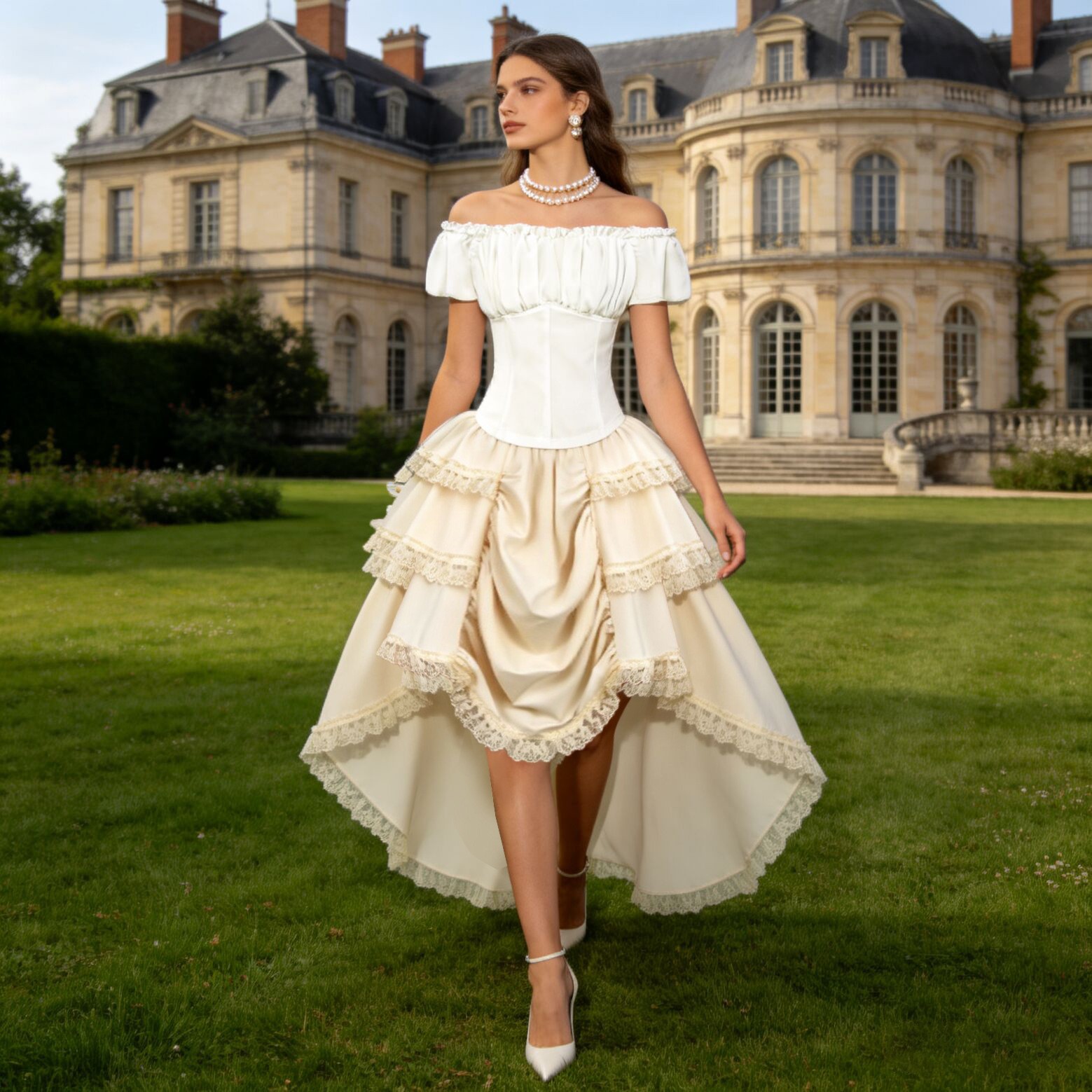 กระโปรงชายไม่เท่ากันสไตล์เรอเน - Skirts บทวิจารณ์และราคา