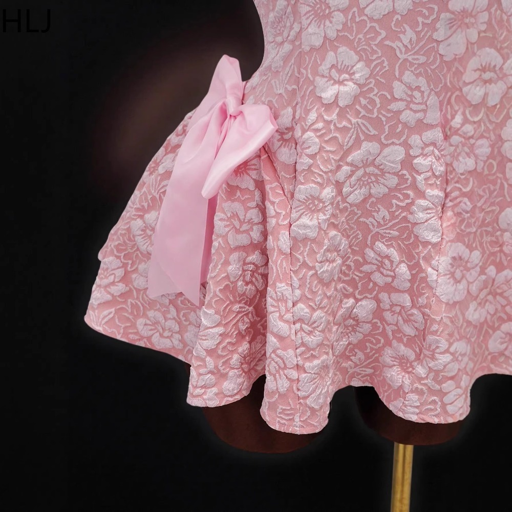 HLJ Y2K เซ็กซี่แจ็คการ์ด แพทช์ - Y2K Backless Halter Mini Dress บทวิจารณ์และราคา