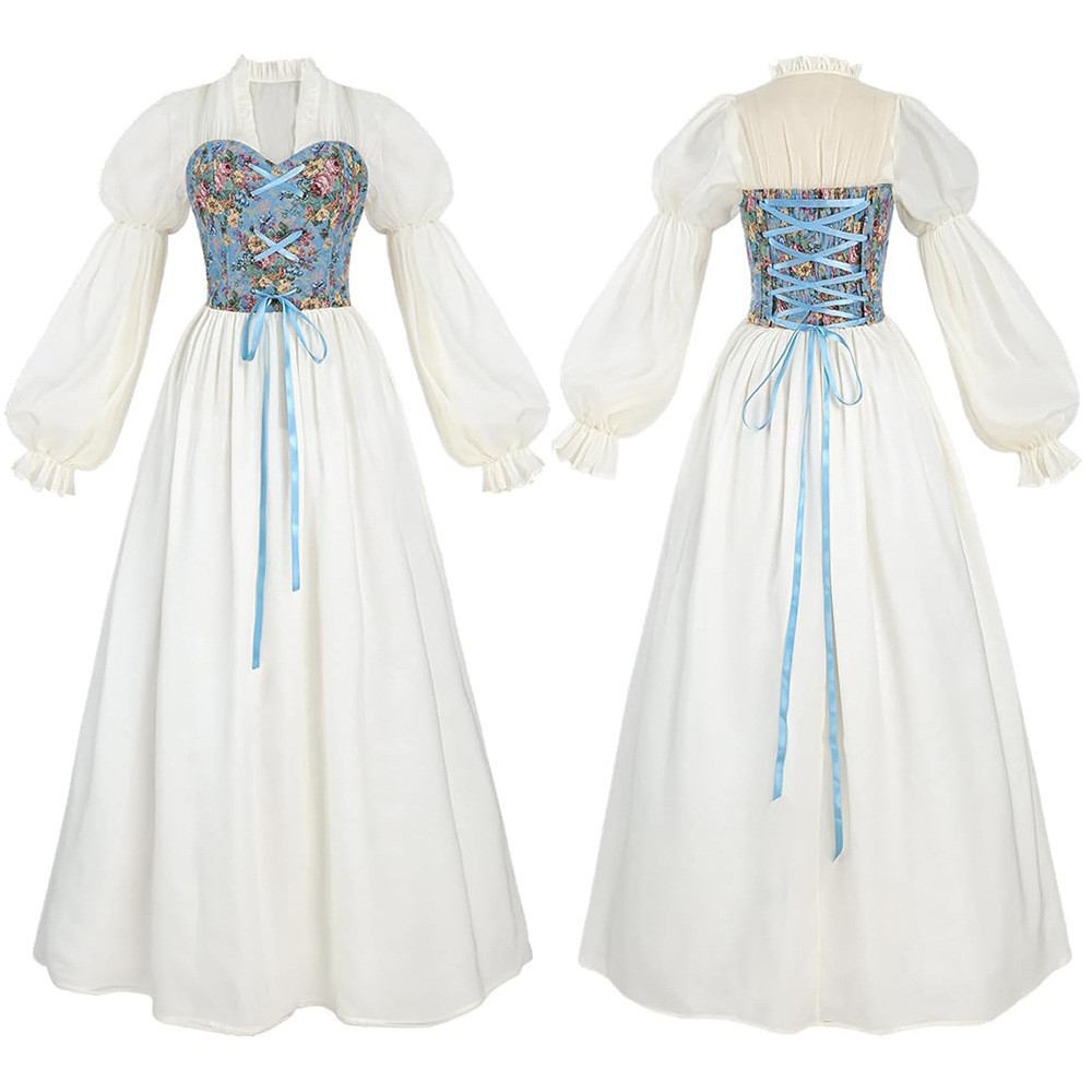 ชุดเดรสเอวสูงสไตล์เรอเนซองส์ พ - Dresses บทวิจารณ์และราคา